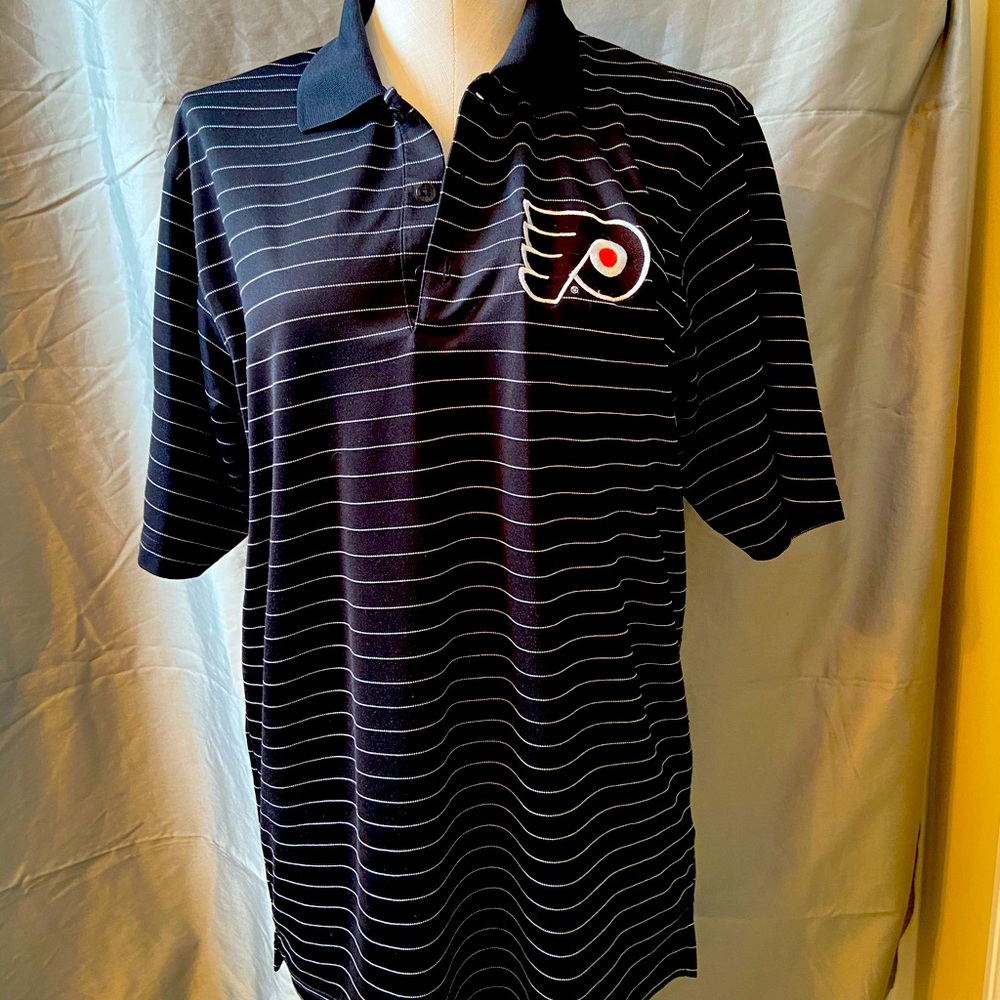 Mens Philly Flyers Antigua Polo Sz Med